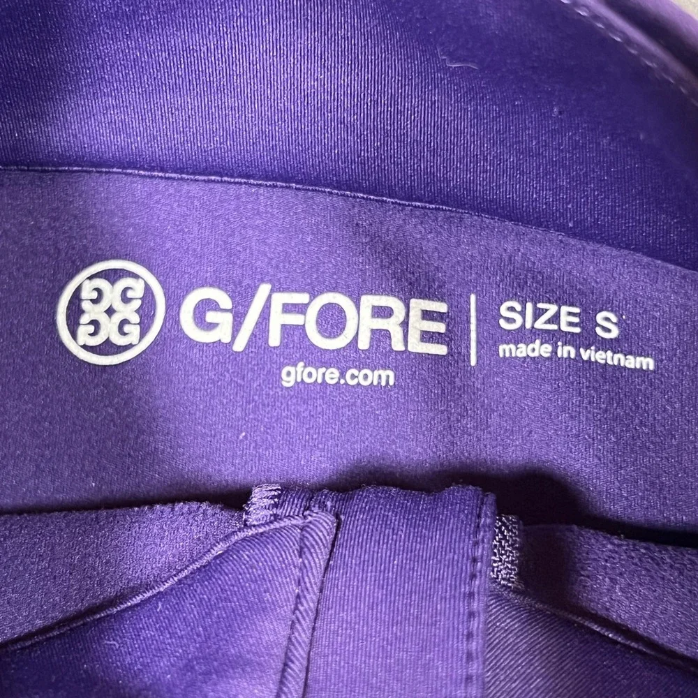 G/Fore 1/4 Zip Pullover Men Small Purple Quarter Zip Sweatshirt Long Sleeve Golf